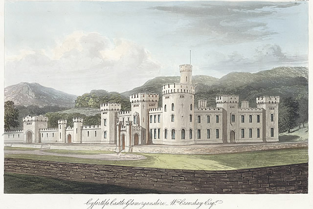 Cyfarthfa Castle circa 1840