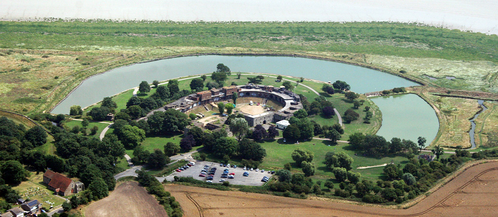 Coalhouse Fort aerial view